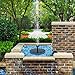 CINOTON Solar Fountain, Solar Powered Bird Bath Pump 1.4W Floating Solar Panel Fountain Water Pumps Kit Outdoor Birdbath Water Fountain Pump for Pond, Pool, Patio and Garden Decoration