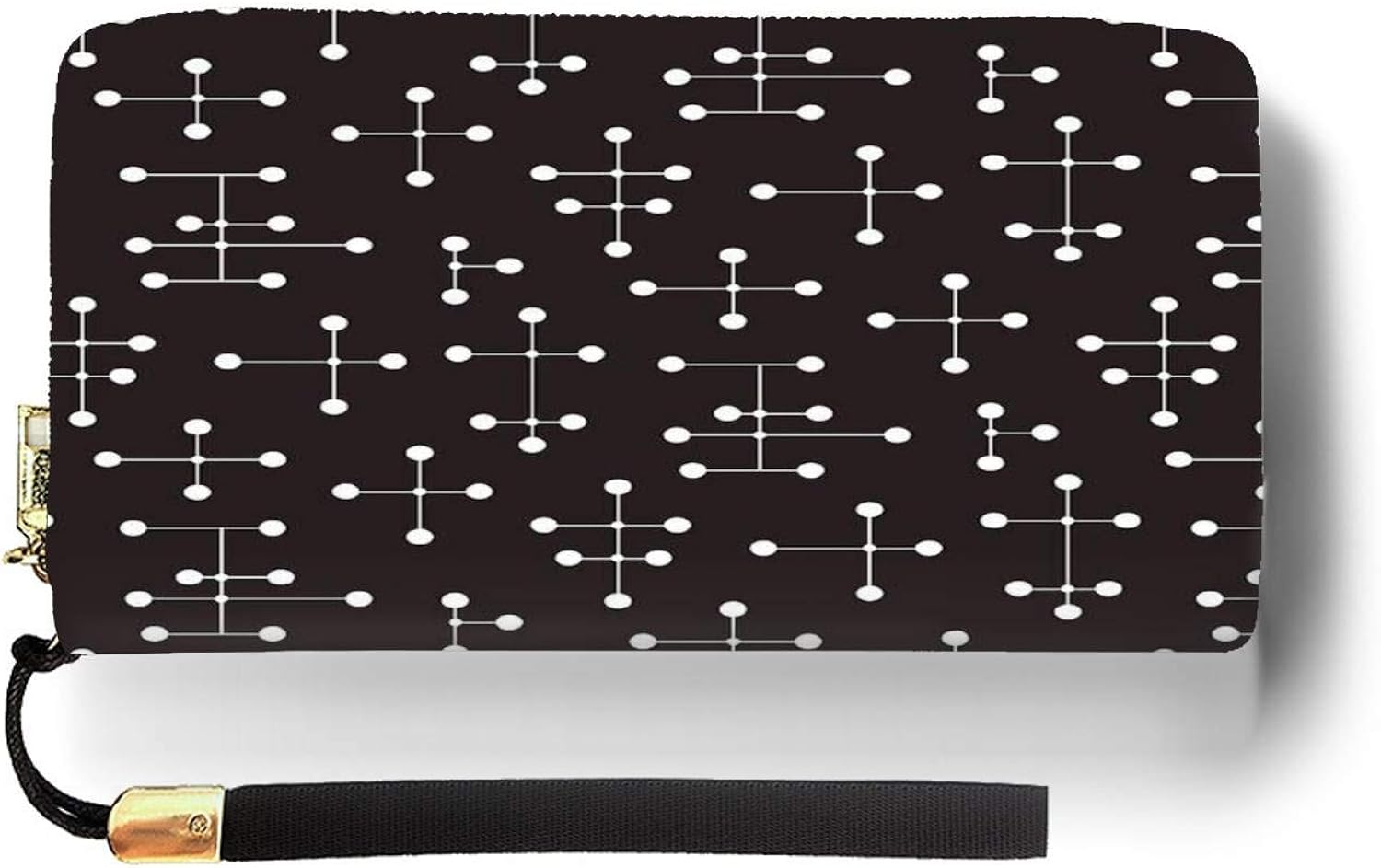 Leather Wallet Zipper Breast Pocket Rainbow Pineapple Wallet Card Holder Clutch Personalized Purse Casual Multi-Functional Handbag For Men Women