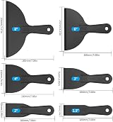 Tomoyuki 6 Pcs Plastic Putty Scrapers Set 1.5-8 Inch Spatulas Handy Tools view 2