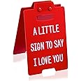 Artlunar Easter Basket Gifts for Him Her Romantic I Love You Sign Funny Table Desk Decor for Lovers Couple Fiancee Boyfriend Girlfriend Wife Husband Birthday Aniversary Wedding Gifts
