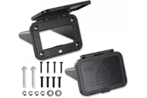 MOONDKIST 2Pcs 175A Plug Mounting Panel with Dust Cover, Compatible with Anderson SB175 Series Plug Panel Base, Flush Mount Bracket Panel Kit for RV, Truck, Marine (Plug Not Included)