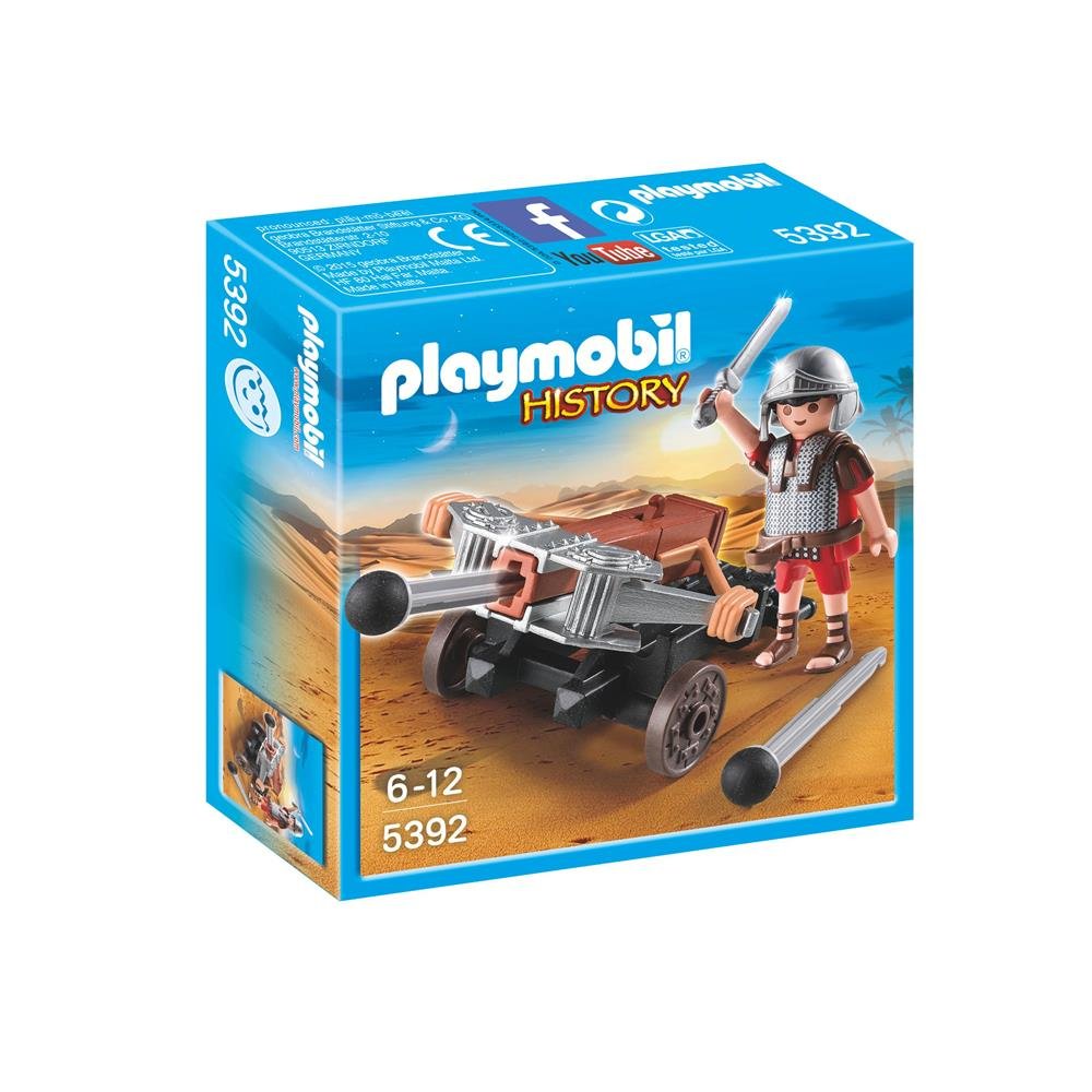 Playmobil 5392 Roman LegionnAire with Ballista, Fun Imaginative Role-Play, PlaySets Suitable for Children Ages 4+