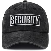 Wsysthute Security Hat for Men Women, Adjustable Embroidered Cotton Baseball Cap
