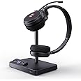 Yealink WH62 Dual DECT Wireless Headset 525 ft Range for Microsoft Teams, Work Headset with 2X Noise Canceling Mic for IP Phone and Computer, Office Headset with Call Control, Ringer,14 Hrs Talk Time