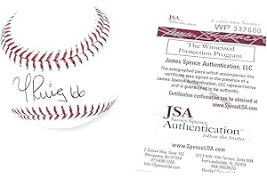 MISTER MANCAVE Yasiel Puig Cincinnati Reds Signed Autograph Official MLB Baseball JSA Certified