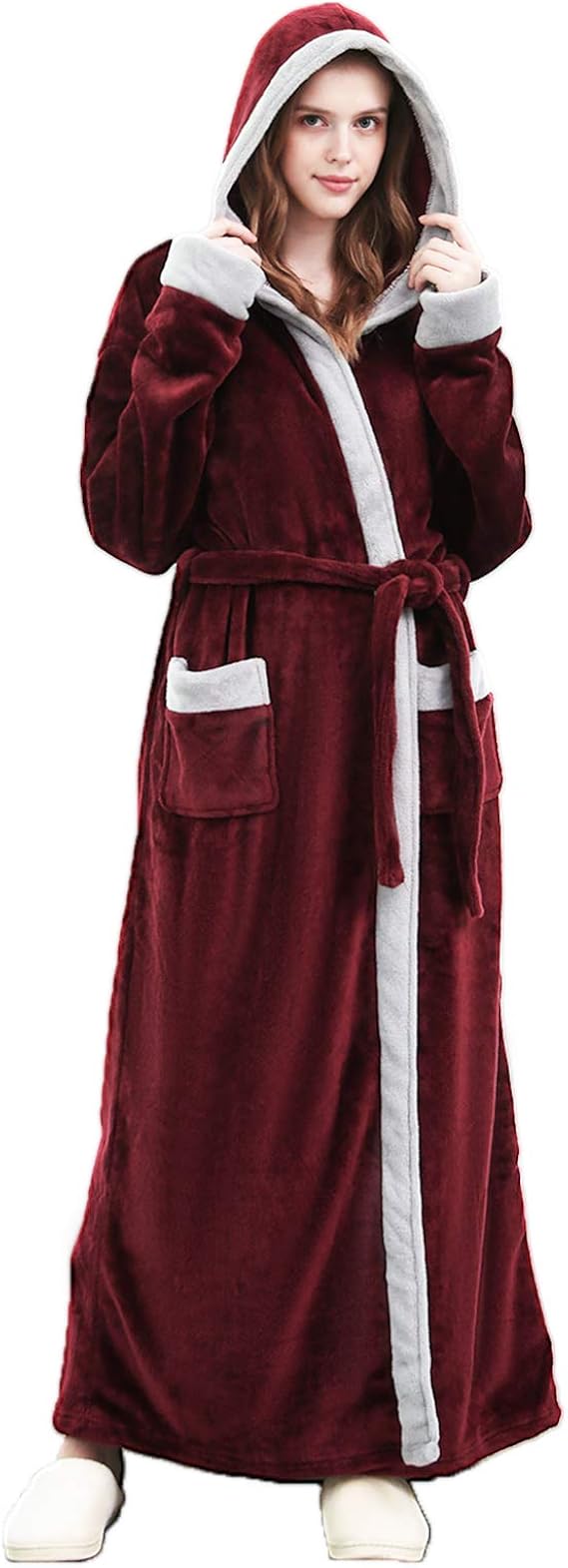 bademantel damen lang schwarz