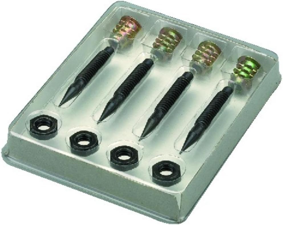 Monacor Fine Version 4 Piece Speaker Spikes Set - Black Burnished