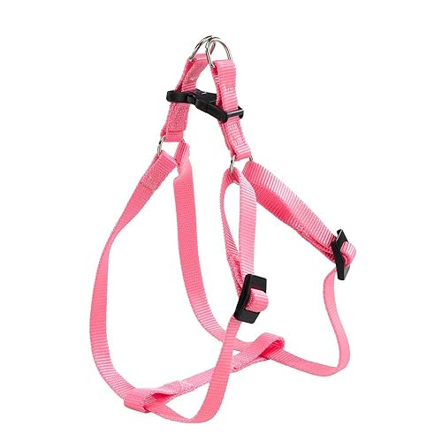Ferplast Dog Harness Medium EASY M, Adjustable Dog Harness, Easy to Wear, 45-63 cm. Rose
