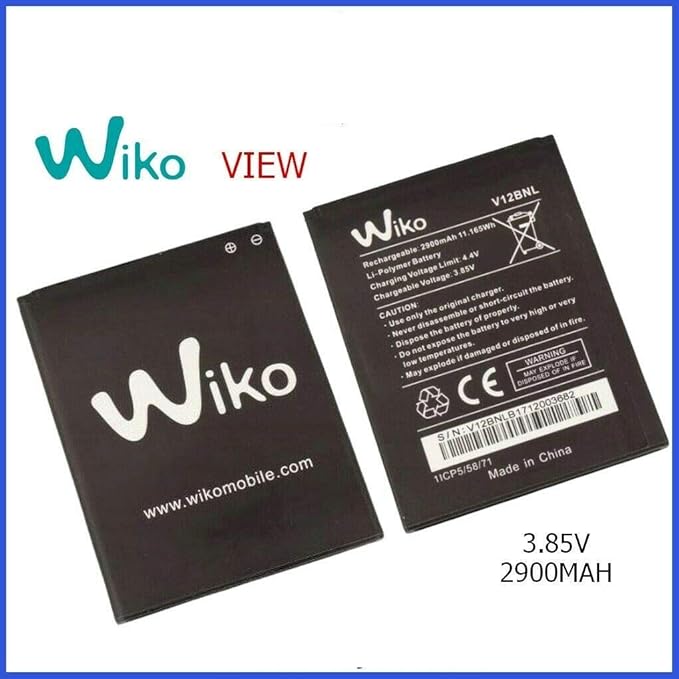 Batterie Wiko 2900 mAh pour Wiko View V12BNL Amazon.fr Hightech