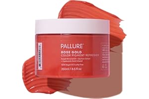 Pallure Color Pigment Refresher Mask, Semi Permanent Hair Color Depositing Conditioner, 8.5 Oz Rose Gold