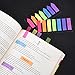 Outus 560 Pieces Page Markers Arrow Flags Tabs Fluorescent Sticky Notes Writable Tabs for Page Marker, 4 Set, 7 Color