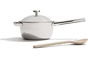 Our Place Titanium Mini Perfect Pot Pro - 2.6L No-Coating Nonstick Pot | Tri-Ply Titanium & Stainless Steel | Oven-Safe up to