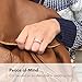 Enso Rings Stackable Braided Silicone Wedding Ring – Hypoallergenic Unisex Stackable Wedding Band – Comfortable Minimalist Band – 2.5mm Wide, .8mm Thick (Pink Sand, Size 4)