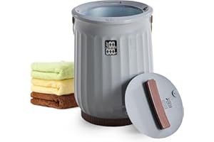 AIDOLY 20L Towel Warmer for Bathroom, Heated Towel Bucket with 4 Timer Settings & Auto-Off, Fast Heating Blanket Warmer for Home, Fits Towels, Bathrobes, Blankets, Ideal for Spa & Gifts, Grey
