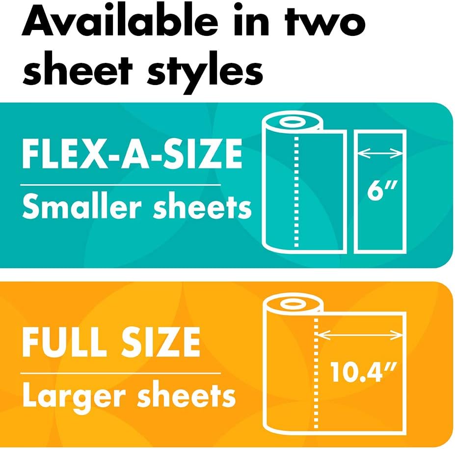  Brand - Presto! Flex-a-Size Paper Towels, Huge Roll, 12 Count = 30 Regular Rolls: Health & Personal Care