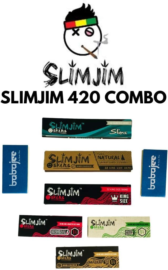 HERBBOX SLIMJIM Combo of Joint Rolling Papers (Random Colours)