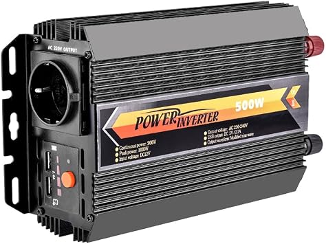Convertisseur 12V/220V Voiture RoyPow 300W - 2 Prises + 4 USB - Charge Rapide PD/QC3 - Pour Camping/Voyage
