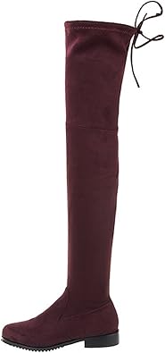 faux suede over the knee boots flat