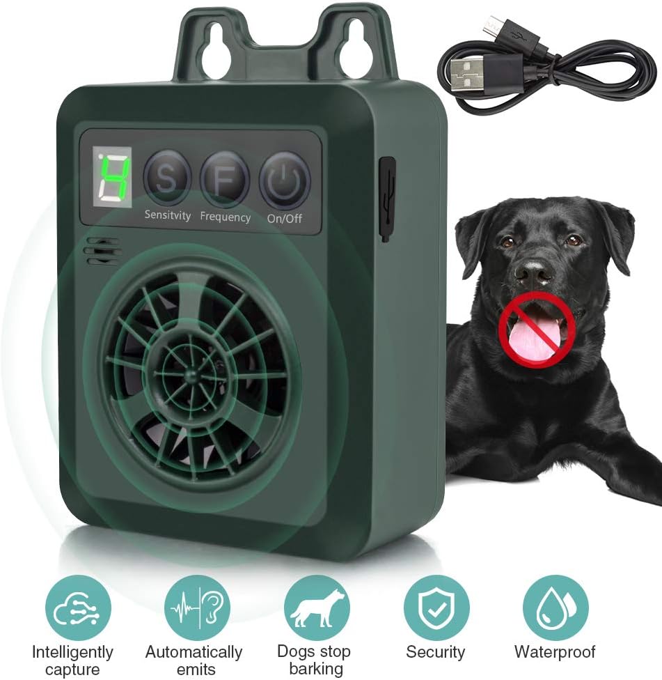 thumbnail image 2 of Ultrasonic Dog Repeller – Anti Bark Device, Humane Pet Training Tool With Flashlight, Rechargeable 2 of 6