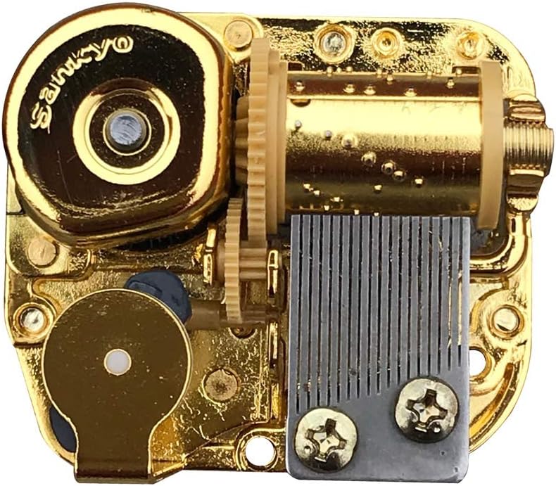 Bankour Play (Howl's Moving Castle) Golden Plated Wind up Sankyo Musical Movement for DIY Music Box