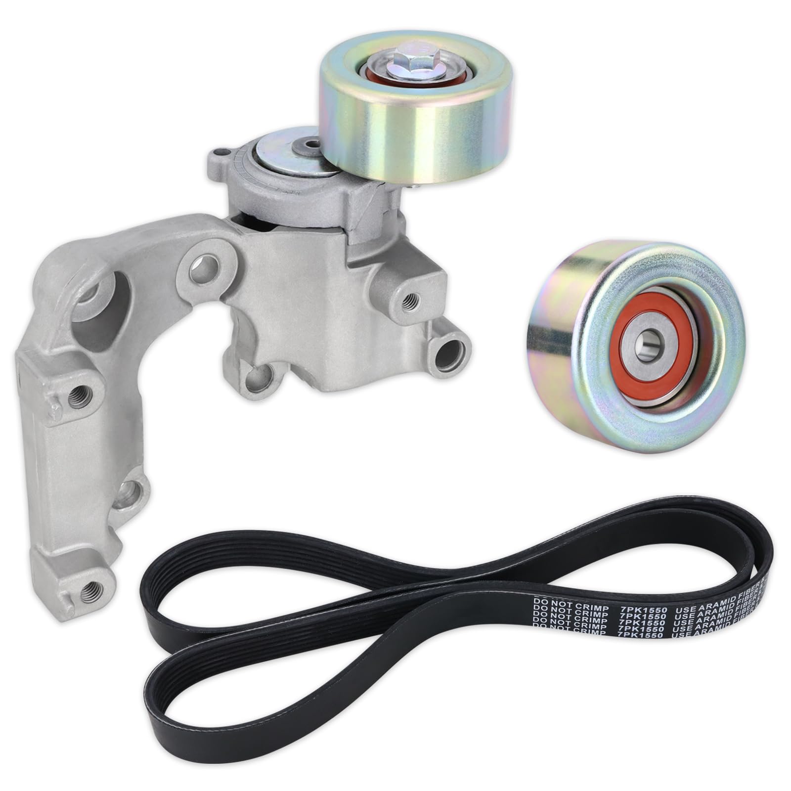 Photo 1 of Lqito Belt Tensioner Assembly With Pulley Fits 2012-2016 Toyota Camry,2011-2016 Sienna,2008-2016 Highlander,2007-2012 RAV4,13-16 Avalon,16-18 Lexus ES350,10-15 RX350 3.5L V6 GAS Replace#1662031040