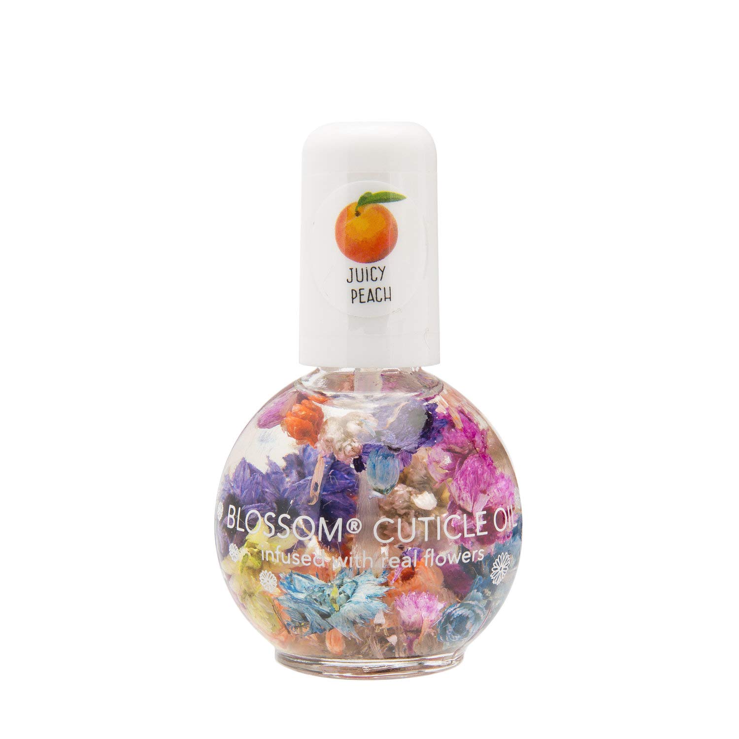 Blossom Scented Cuticle Oil (0.42 oz) infused with REAL flowers - made in USA (Lavender): Beauty