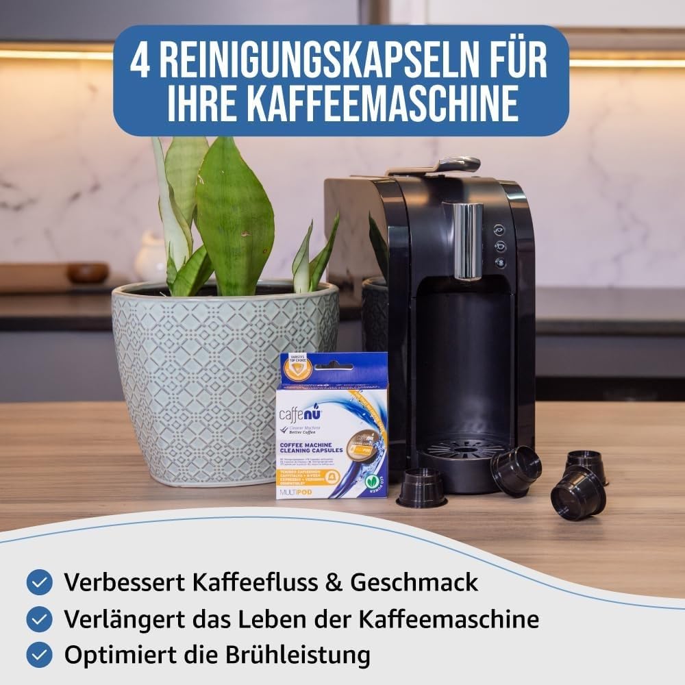 Caffenu Multipod Reinigungskapseln, für Tchibo Cafissimo, Caffitaly, K-fee, Verismo, Expressi, 4-Stück 3
