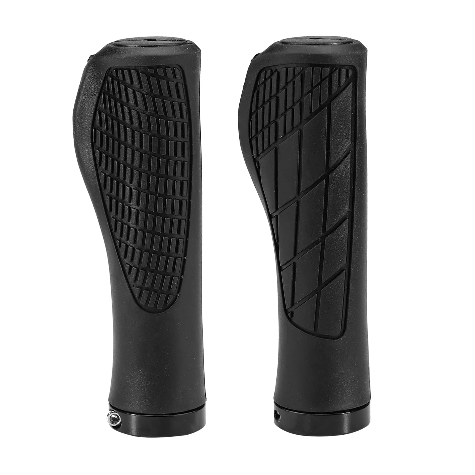 Photo 1 of **PARTIAL SET/MISSING SCREWS** BELEFU Single Lock-on Bike Handlebar Grips, Non-Slip Rubber Bicycle Grips, Comfort Mountain Bike Handle Bar Grips Accessories for Riding Cycling (1 Pair)