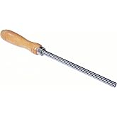 Cabinet Scraper Burnisher Tool, With High-Quality Wooden Handle and Super Hard High Speed Steel Rod, Scraper Burnisher for Creating Sharp Burrs and Honing Card Scrapers