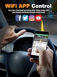 PRUVEEO 360 Degree View 4 Channel Dash Cam Front