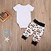 Newborn Baby Boy Girl 2Pcs Clothes Set Letter Romper Tops and Legging Pants Outfit