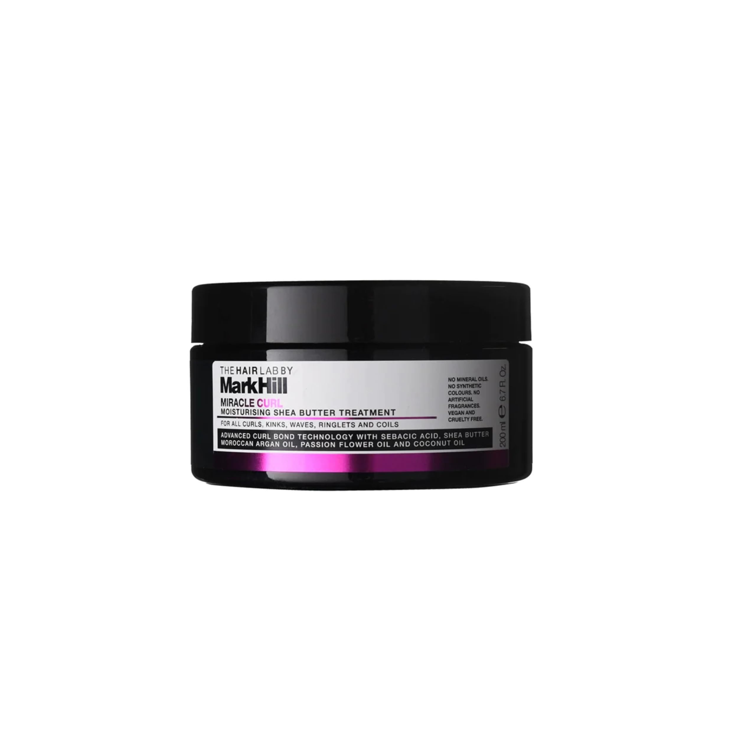 Mark Hill - The Hair Lab - Miracle Curl Moisturising Shea Butter Hair Mask Treatment, Curl Repair, Hydrate and Nourish, 200 ml - Vegan