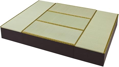 Amazon 家具 収納 リビング収納 テレビ台 ユニットシェルフ ユニット畳シリーズ お得なセット 6畳セット 幅180奥行240cm 高さ31cm サイズはありません ア ダークブラウン イ草 畳マット オンライン通販