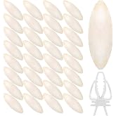 40 Pcs Cuddle Bone Cuttlefish Bone 3.0" to 3.5" Cuttlebone for Birds with 1 Parakeet Cuttlebone Holder Bird Cage Food Clip, Parakeet Toys Chew Toy for Birds Parrots Cockatiels Budgie Snails Reptiles