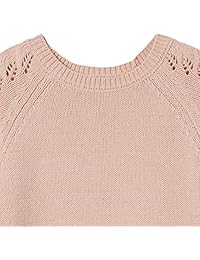 Kid Nación Jersey de punto con cuello redondo de las niñas Jersey de punto