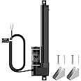 Justech 12V Heavy-Duty Linear Actuator 660LBS/3000N-8inch/200mm Silent IP65 Electric Actuator with Brackets for Electric Windows, RV Adjustments, Solar Trackers, Industrial Machinery