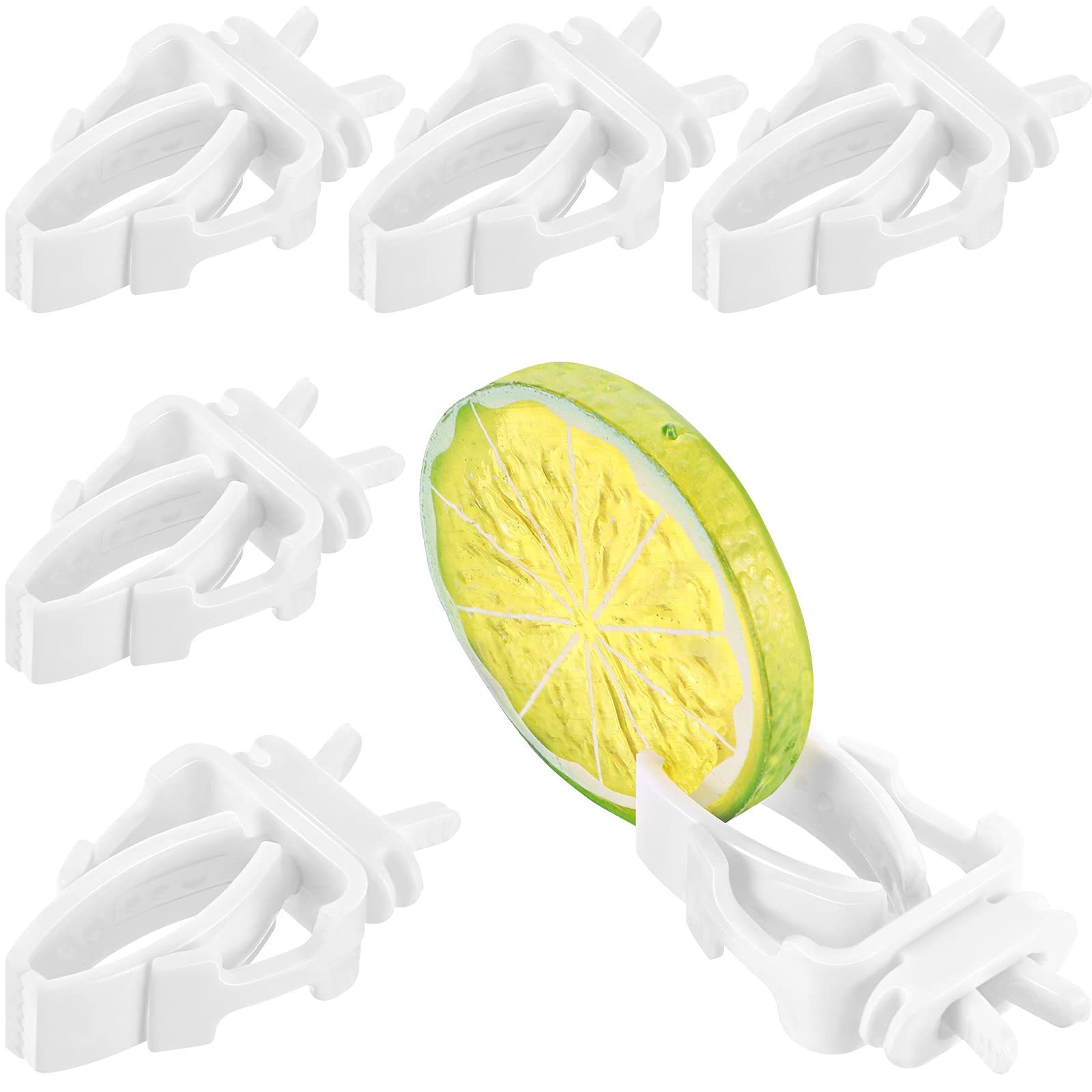 Photo 1 of 6 Pieces Bird Cage Food Holder Parrot Fruit Vegetable Clips Bird Cage Feeder Clip for Budgie Parakeet Cockatoo Macaw Cockatiel Conure