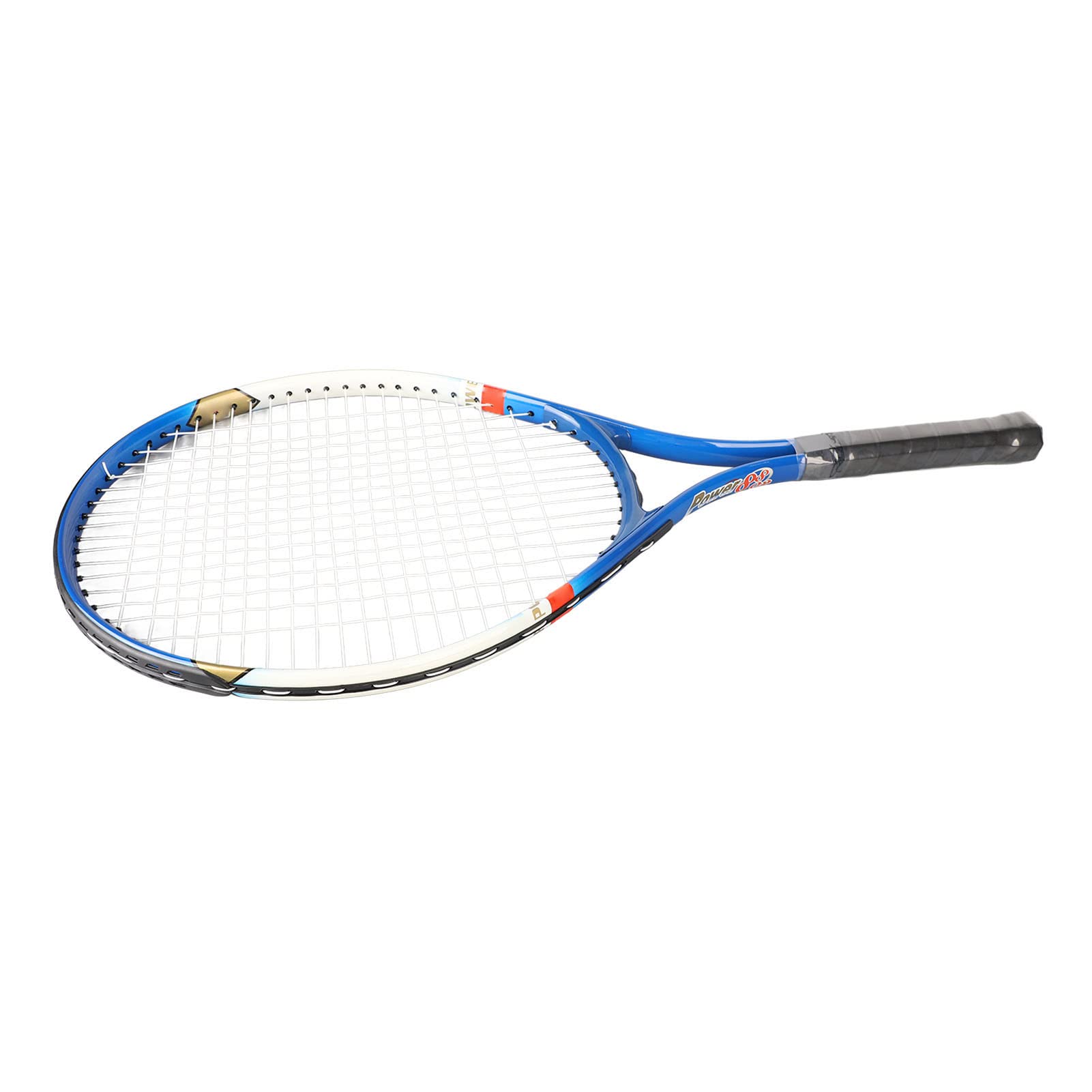 Adult Tennis Racket, Tennis Racquet Protective Durable Lightweight 27in with Storage Bag for Training (Blue)