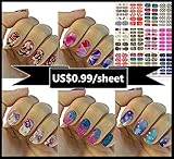 Love Nest Nail Art Tips Stickers False Nail Design Manicure Decals Nail Art Water Nail Art Decal / Tattoo / Sticker nail art decoration (Series 2)