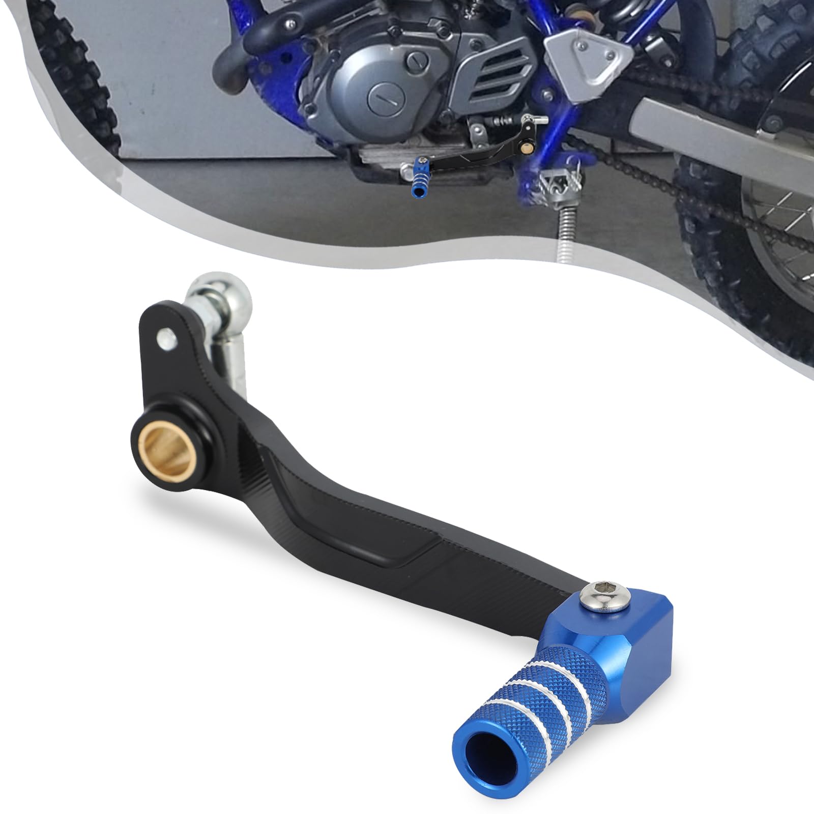 Photo 1 of BAOUFF Dirt Bike Gear Shifter Lever for TTR 125,CNC Folding Motorcycle Pit Bike Shift for TTR125LE 08-09 11-25/TTR125E 05-09/TTR125L 05-08-Blue