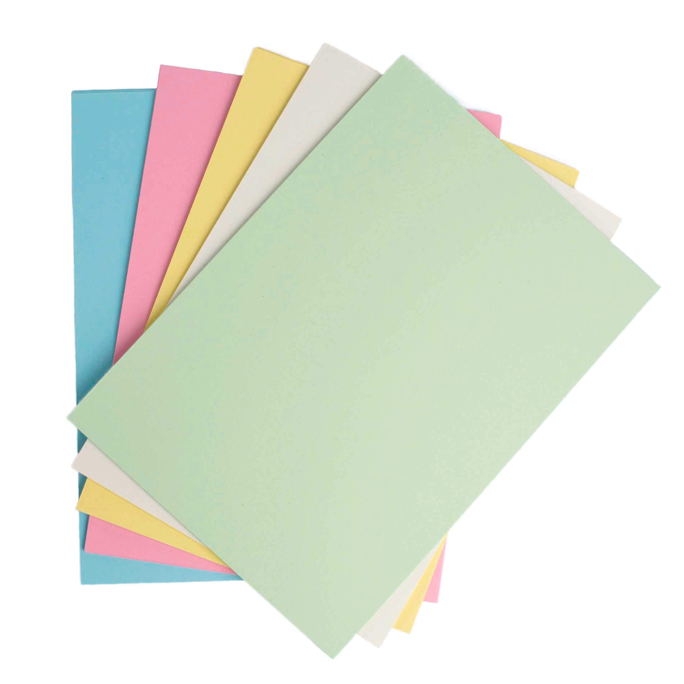 House of Card & Paper A2 220 GSM Pastel Coloured Card - Assorted, Pack of 50 Sheets HCP172