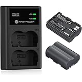 FirstPower BP-511 BP-511a Battery 2-Pack 2200mAh and Dual USB Charger for Canon EOS 5D 10D 20D 20Da 30D 40D 50D 300D D30 D60 