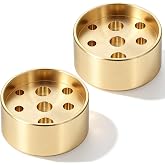 2 PCS Incense Cone Holder, Small Brass Incenses Holder 9 Holes Incense Stand Base Retro Incenses Cone Burner Stick Holders for Home Office Yoga Spa Room Decor