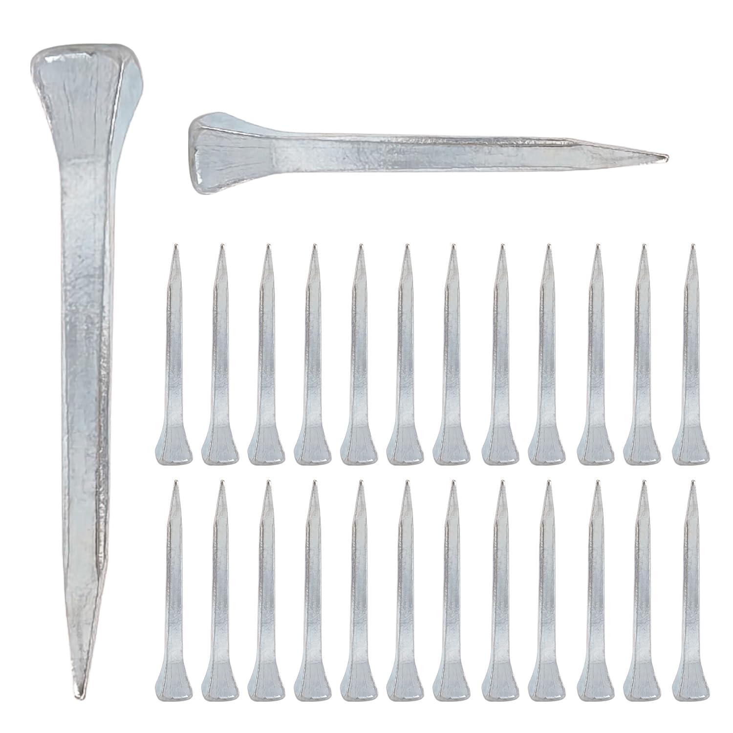 Ctyjia 60 PCS Horse Hoof Nails, E3(45mm) Horseshoe Nails Horse Tool Equipment Accessories, Horseshoe Nails for Horse Race Horse Equestrian Sports