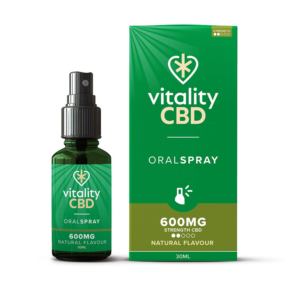 Vitality CBD Oral Spray in MCT Oil, 600 mg, Natural, 30 ml, NO THC — image 1