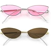 FEISEDY Fashion Designer Sunglasses Retro Small Petals Shape Arc Temple Design B2298