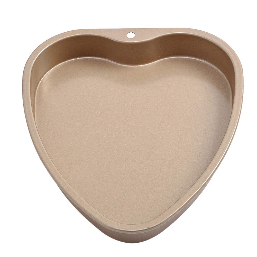 i enjoy + Heart Cake Pan,Non-Stick Heart Cake Tins for Baking Large 12 inch,Carbon Steel PFOA & BPA Free