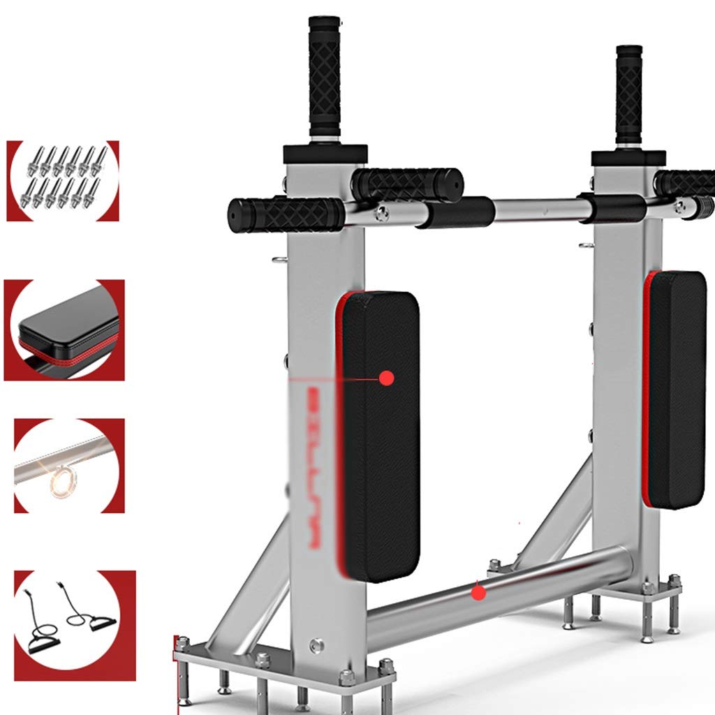 JDKC Horizontal Bar Pull-Up Bars,Multifunctional Chin Super Load Bearing Pull Up Bar, Wall Mounted Anti-Slip Sandbag Shelf, Load 300kg (Color : B)