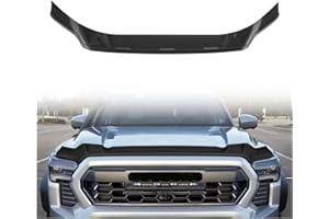 TripleAliners Hood Deflector Protector Compatible with 2024 2025 2026 Toyota Tacoma Accessories Hood Protector TPE Bug Deflec