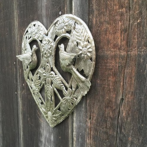 image for it's cactus - metal art haiti Metal Peace Sign Heart Haitian Wall Deco